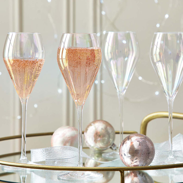 fancy prosecco glasses for christmas