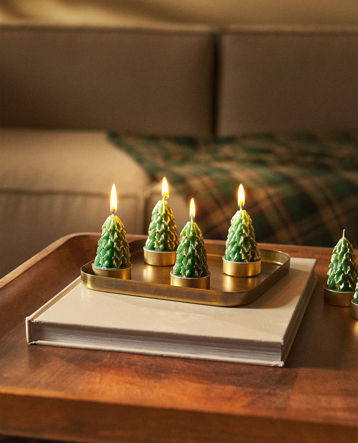 unusual christmas candles trees