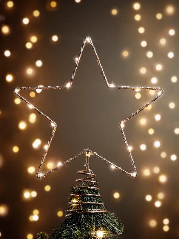 Christmas Star Tree Topper with lights
