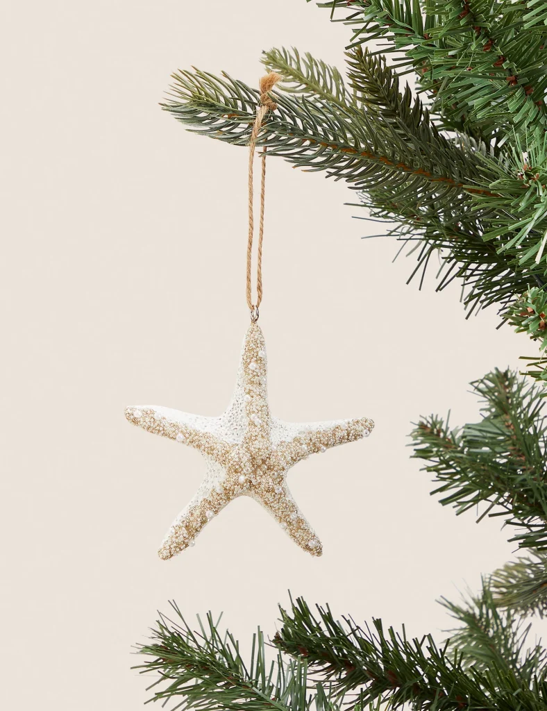 Starfish Christmas Tree Ornaments