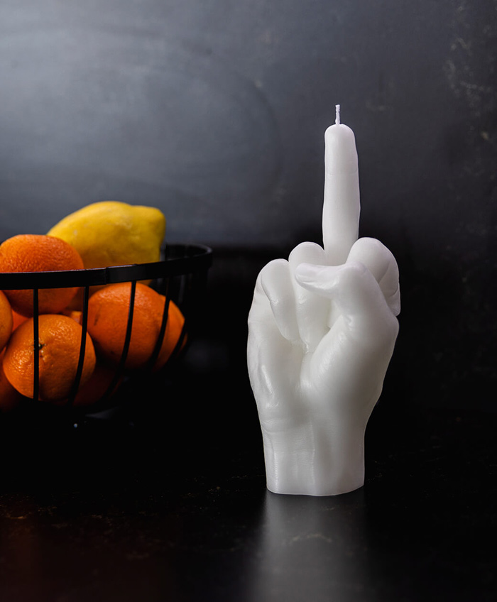 hand gesture candle