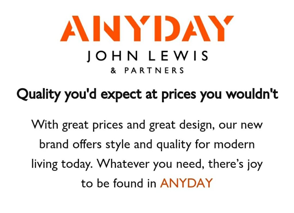 John Lewis ANYDAY Brand - Trending Now - ON TREND HOME